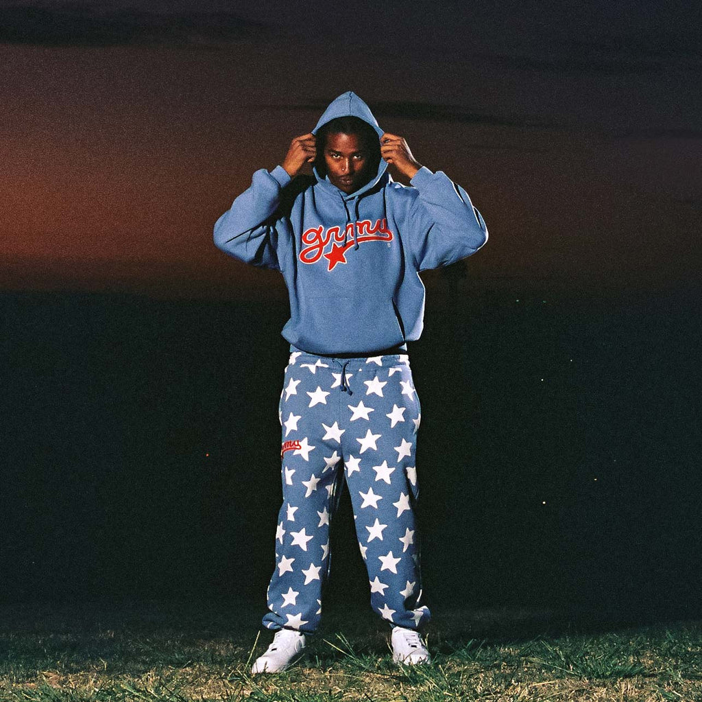 GRIMEY MUD’S THE RESIDENCE MADRID SUDADERA BOXY AZUL
