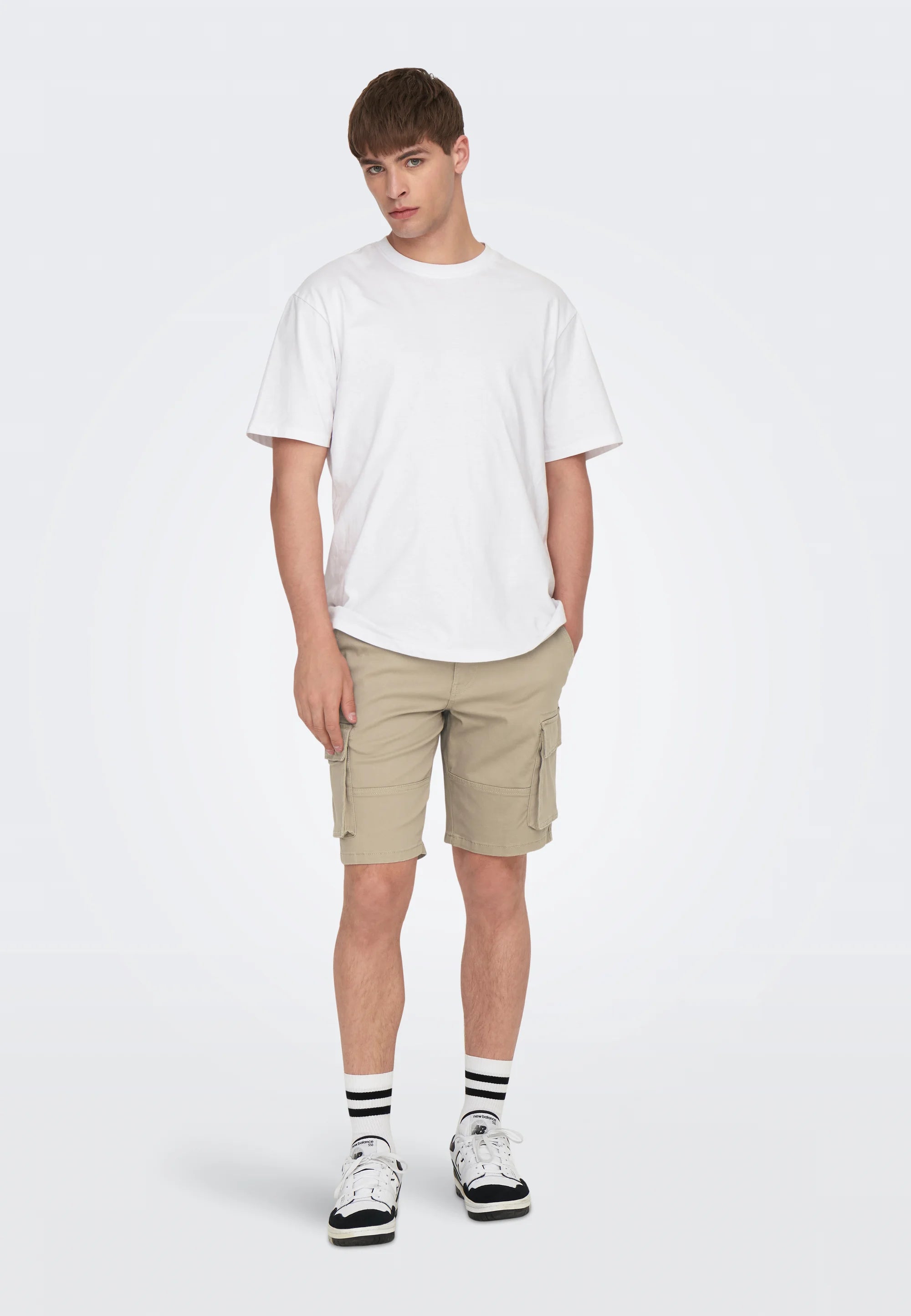 ONLY BERMUDA CARGO ONSCAM BEIGE