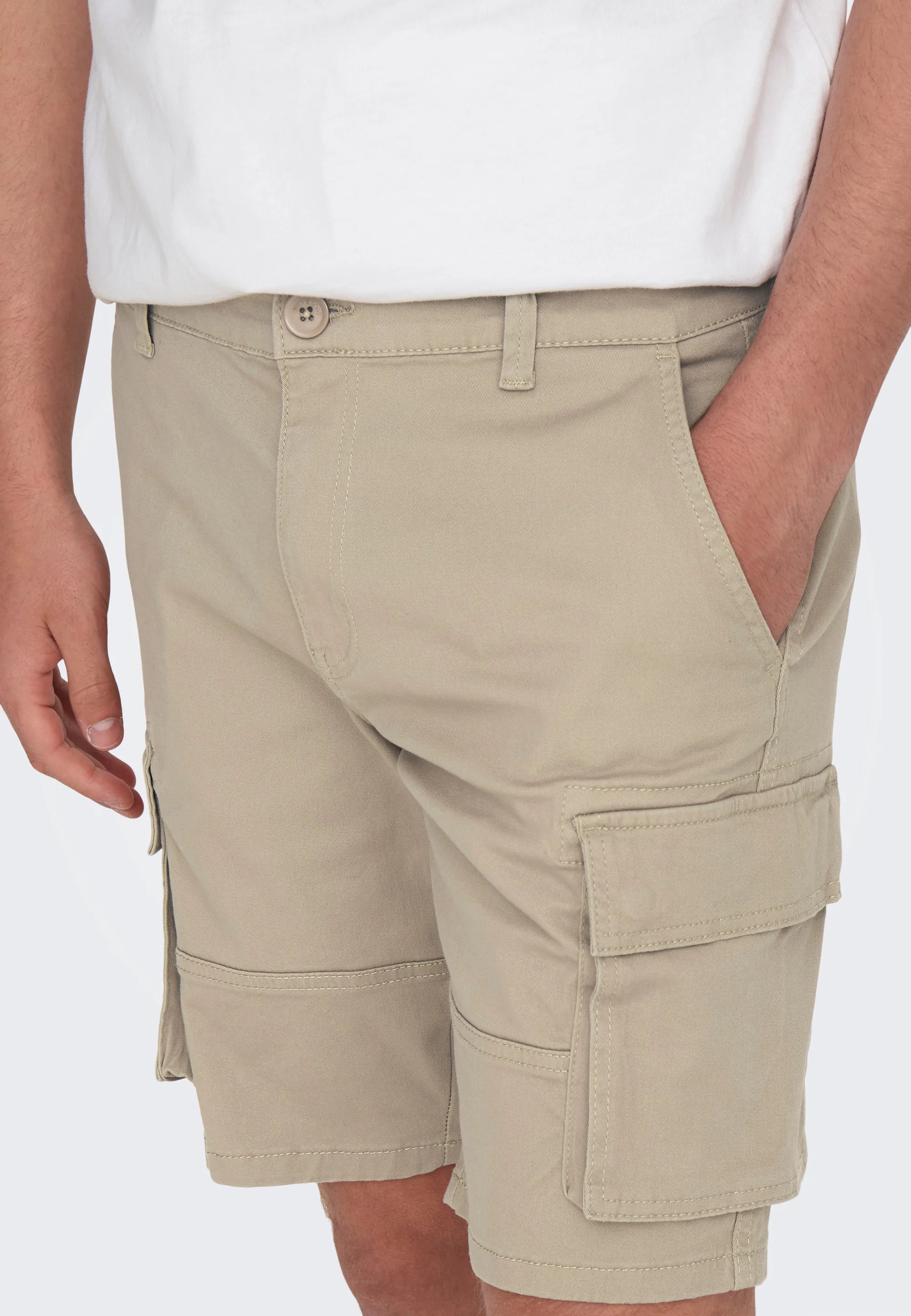 ONLY BERMUDA CARGO ONSCAM BEIGE