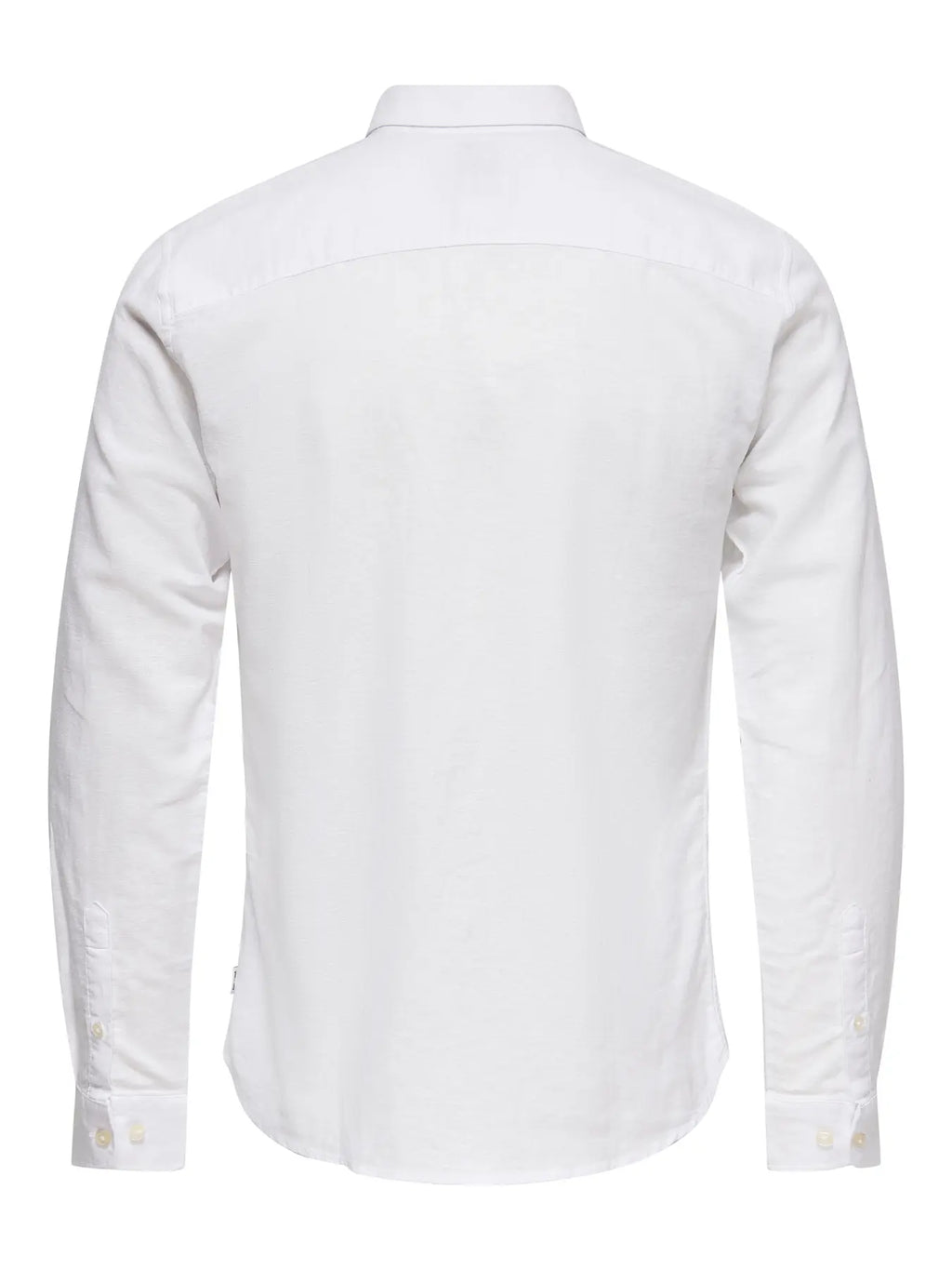 ONLY CAMISA LINO ONSCADEN MANGA LARGA BLANCA