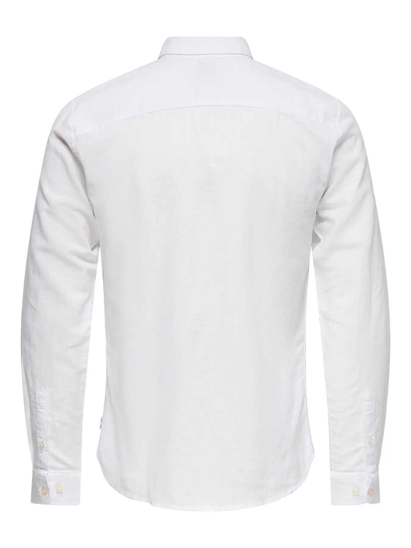 ONLY CAMISA LINO ONSCADEN MANGA LARGA BLANCA