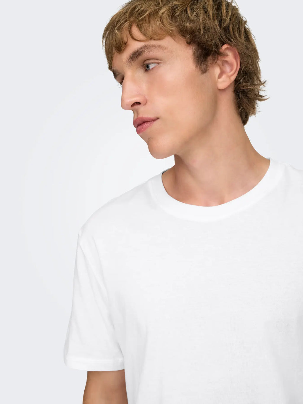 ONLY CAMISETA BASICA ONSMAX REGULAR FIT BLANCA