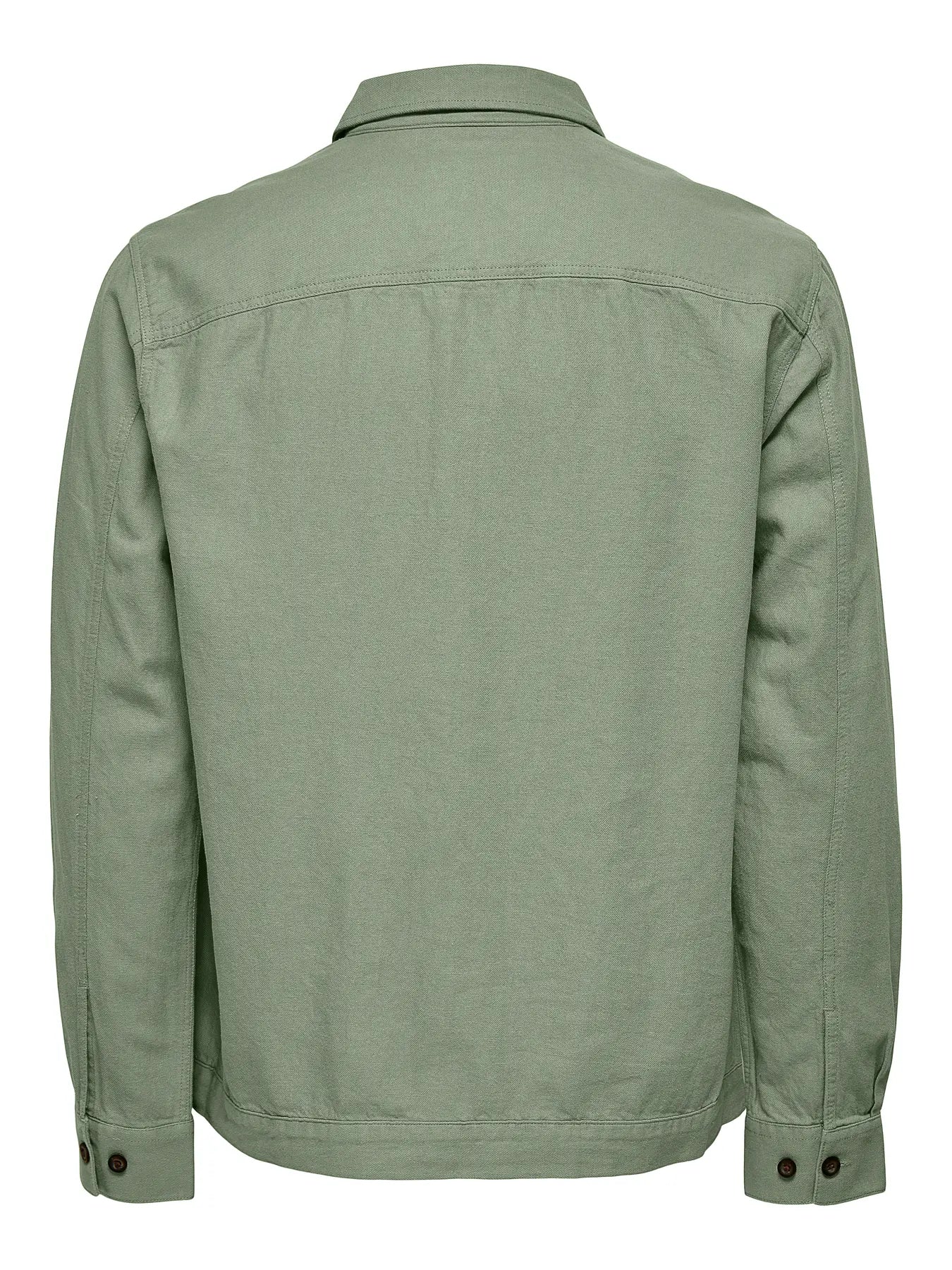 ONLY CHAQUETA OVERSIZED LINO VERDE
