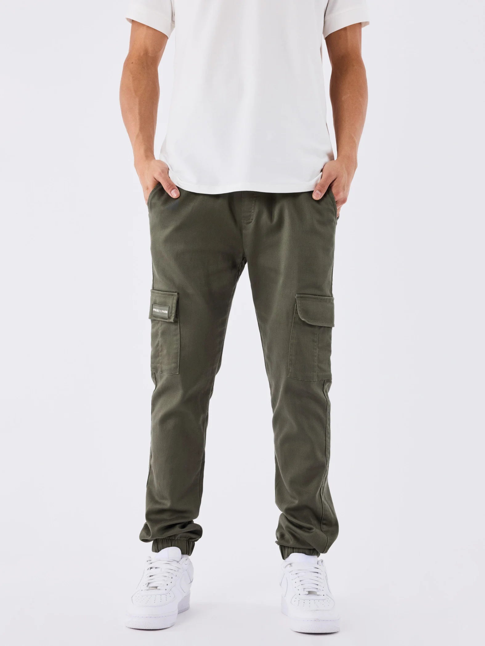 PROJECT X PARIS PANTALÓN CINTURA ELÁSTICA CARGO GREEN