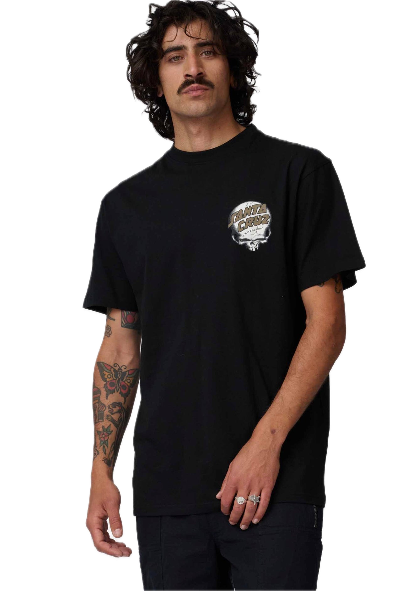 SANTA CRUZ CAMISETA OBRIEN REAPER NEGRA