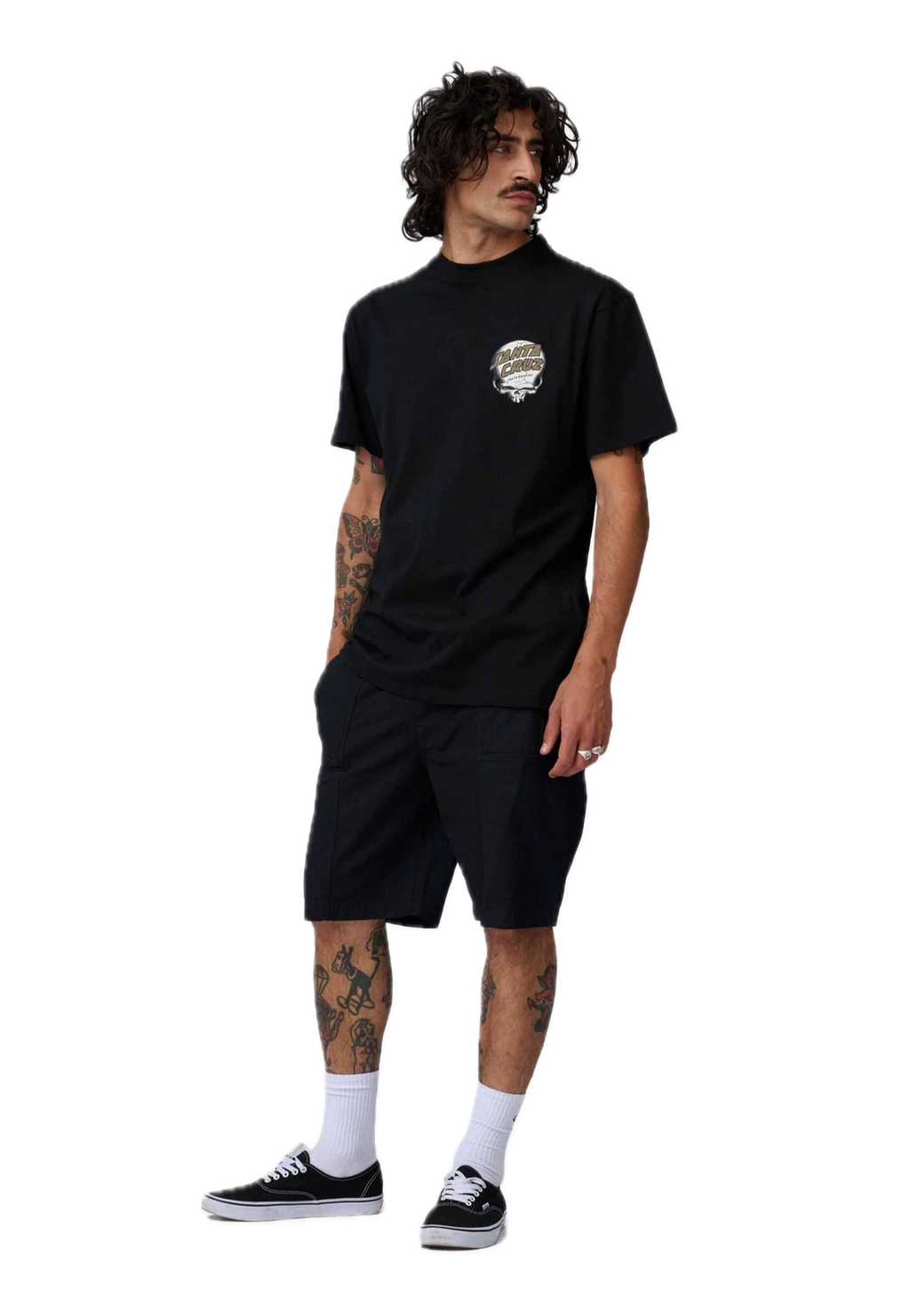 SANTA CRUZ CAMISETA OBRIEN REAPER NEGRA