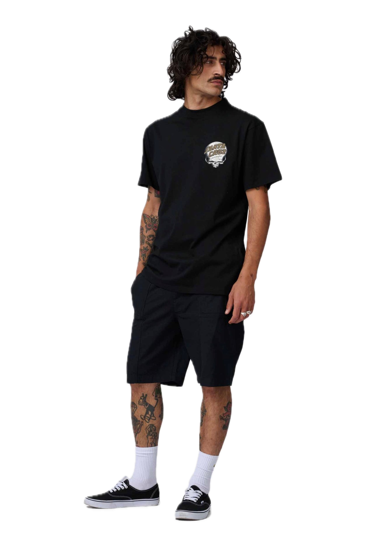 SANTA CRUZ CAMISETA OBRIEN REAPER NEGRA
