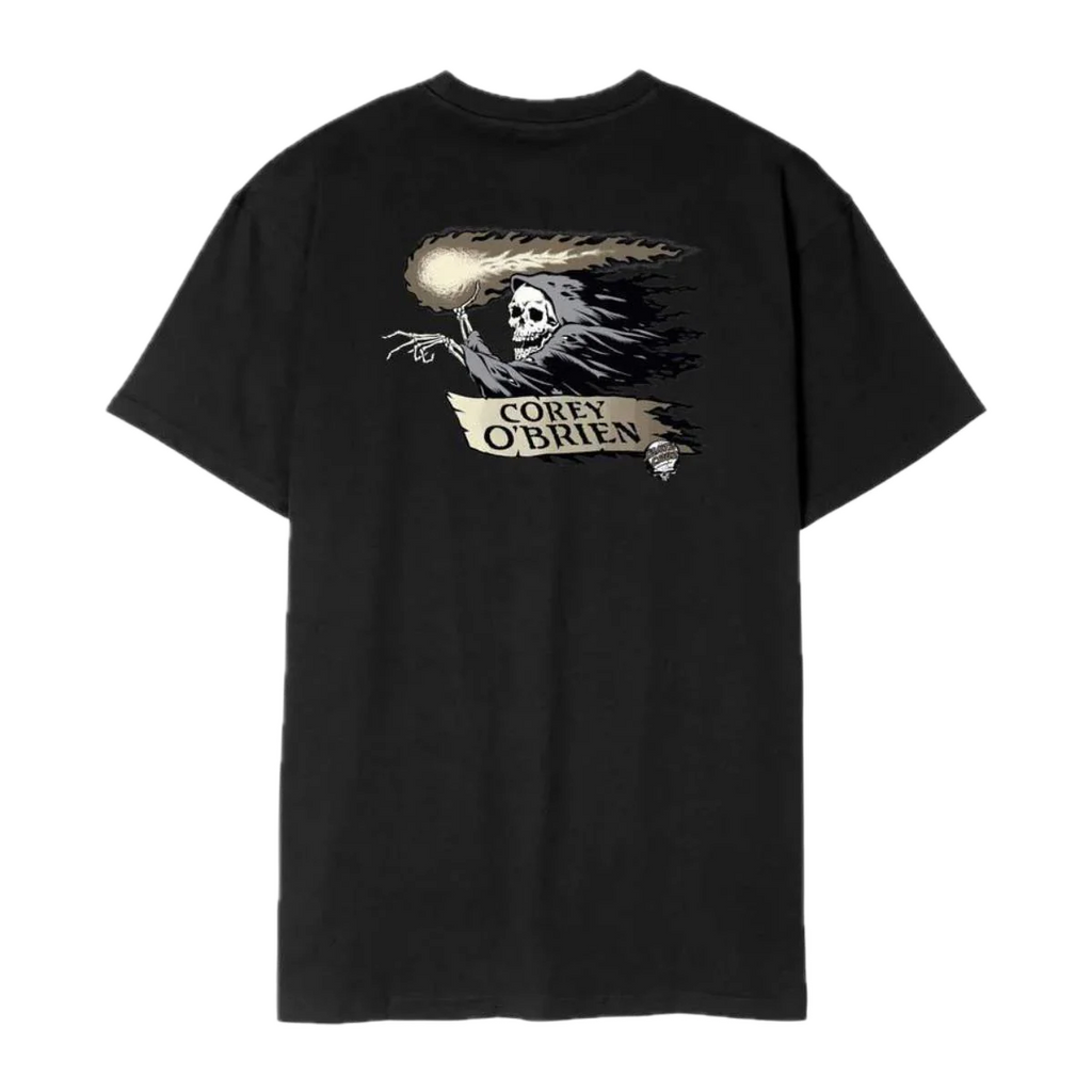 SANTA CRUZ CAMISETA OBRIEN REAPER NEGRA