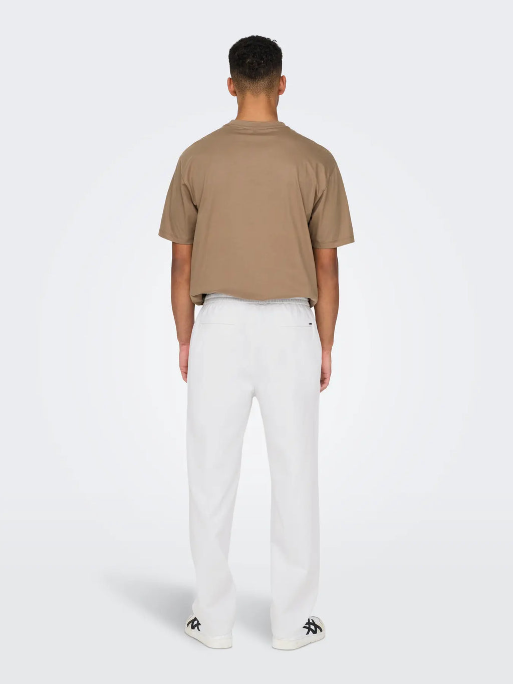 ONLY PANTALON LINO ONSSINUS FIT ANCHO BLANCO