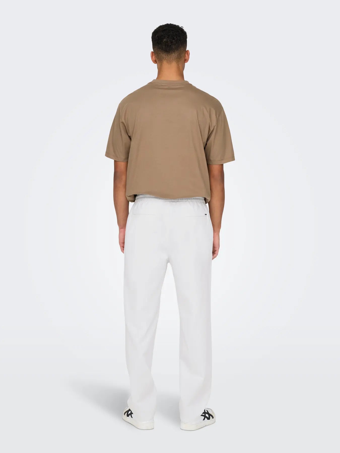 ONLY PANTALON LINO ONSSINUS FIT ANCHO BLANCO