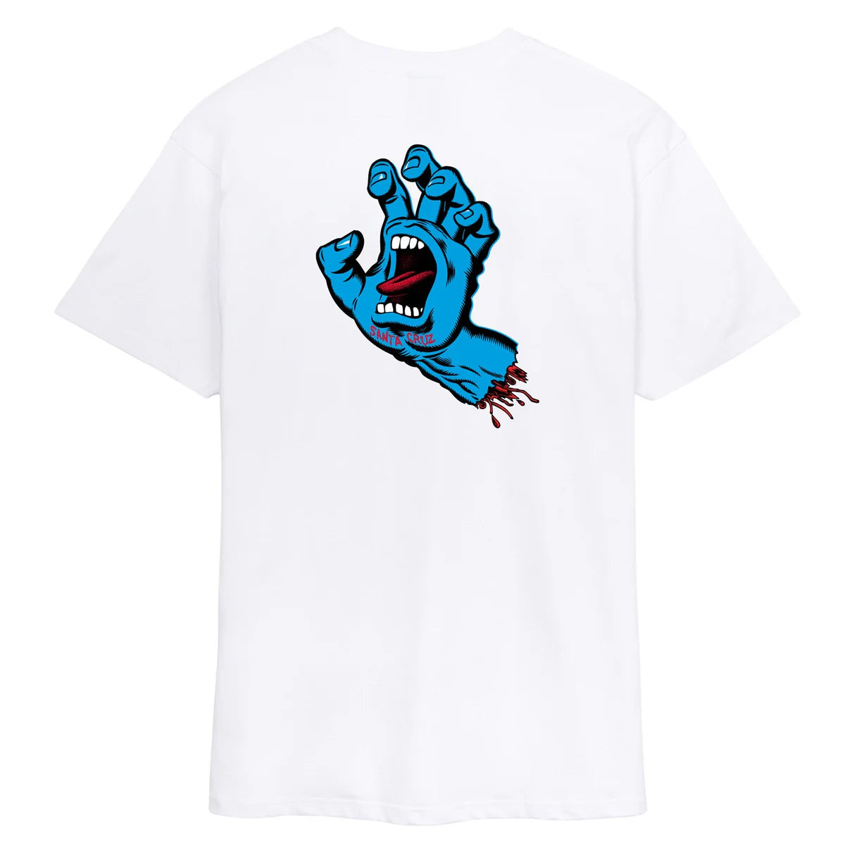 SANTA CRUZ CAMISETA SCREAMING HAND CHEST BLANCO