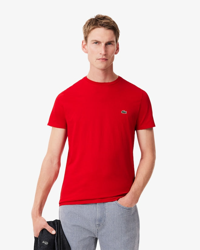 LACOSTE CAMISETA CORTE CLÁSICO CAMISETA CLASSIC FIT ROJO
