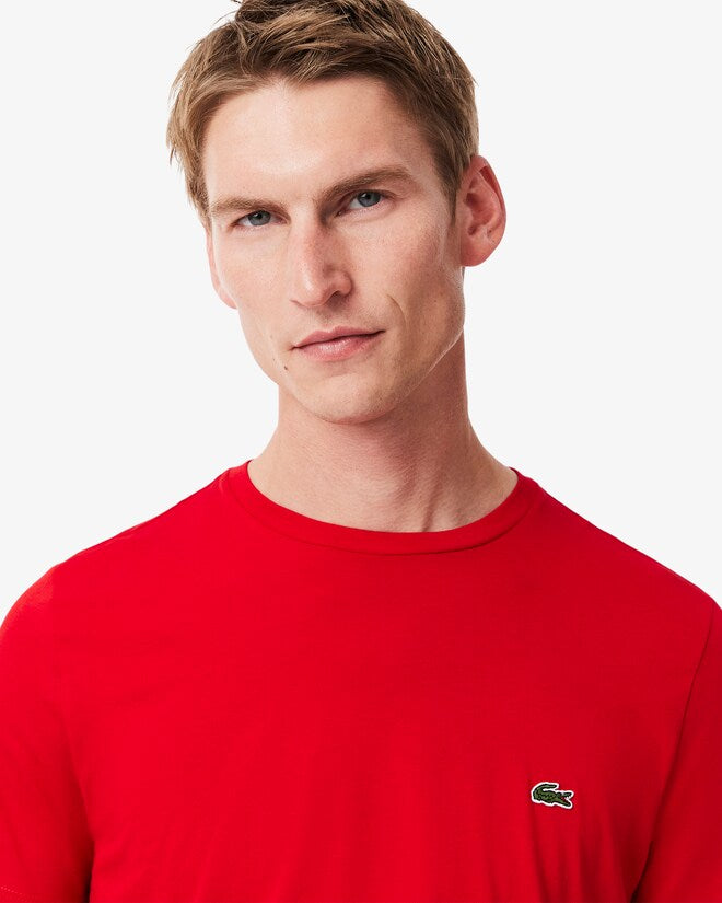 LACOSTE CAMISETA CORTE CLÁSICO CAMISETA CLASSIC FIT ROJO