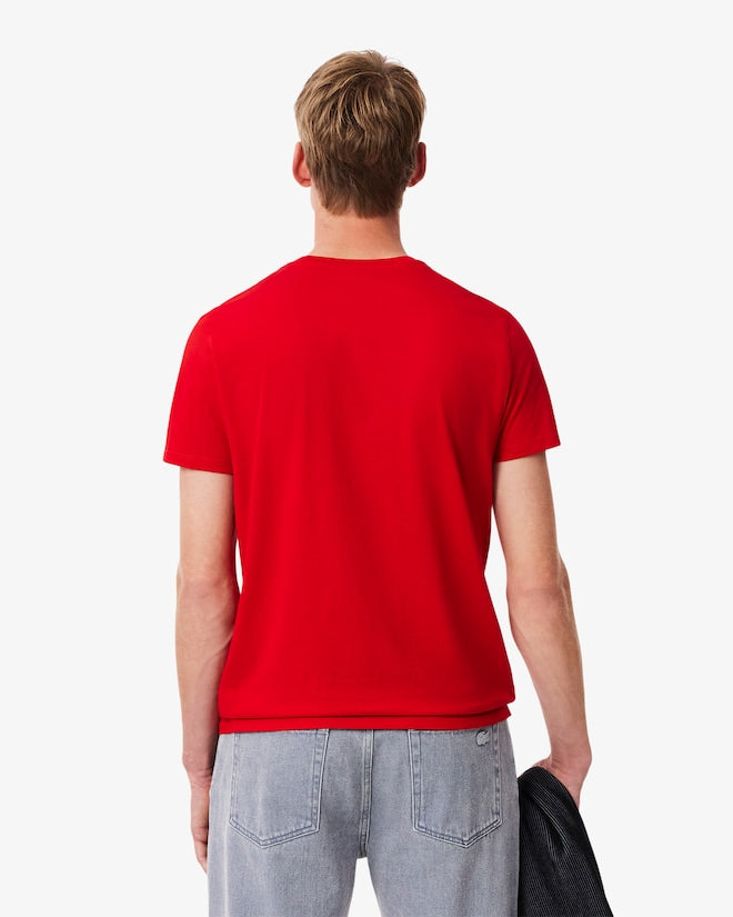 LACOSTE CAMISETA CORTE CLÁSICO CAMISETA CLASSIC FIT ROJO