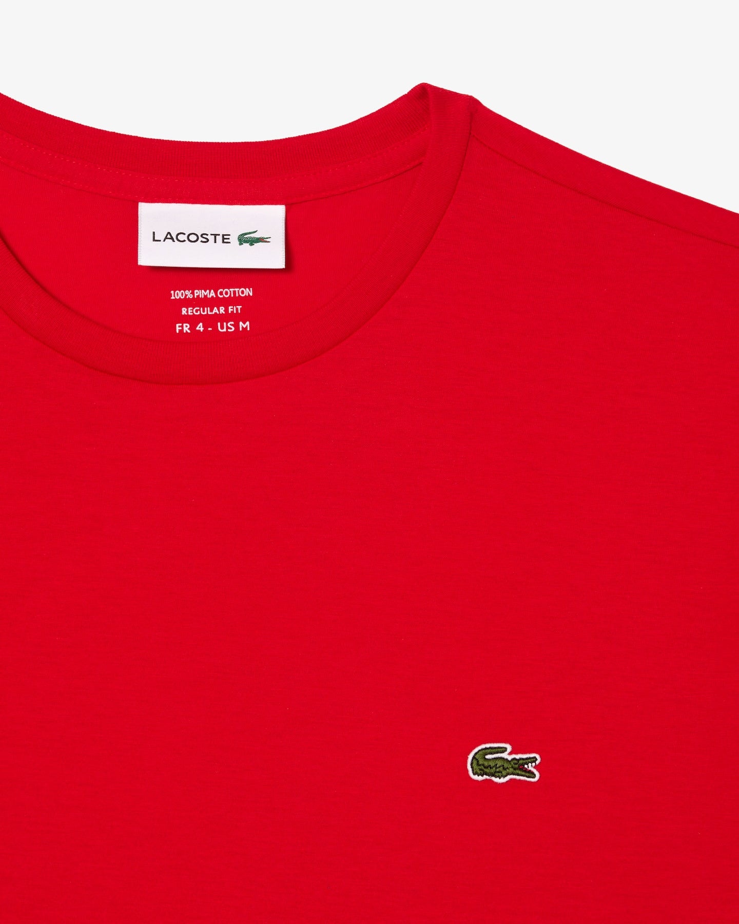 LACOSTE CAMISETA CORTE CLÁSICO CAMISETA CLASSIC FIT ROJO