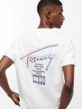 TOMMY JEANS CAMISETA LOGO 90´S MULTICOLOR REGULAR FIT BLANCO ROTO