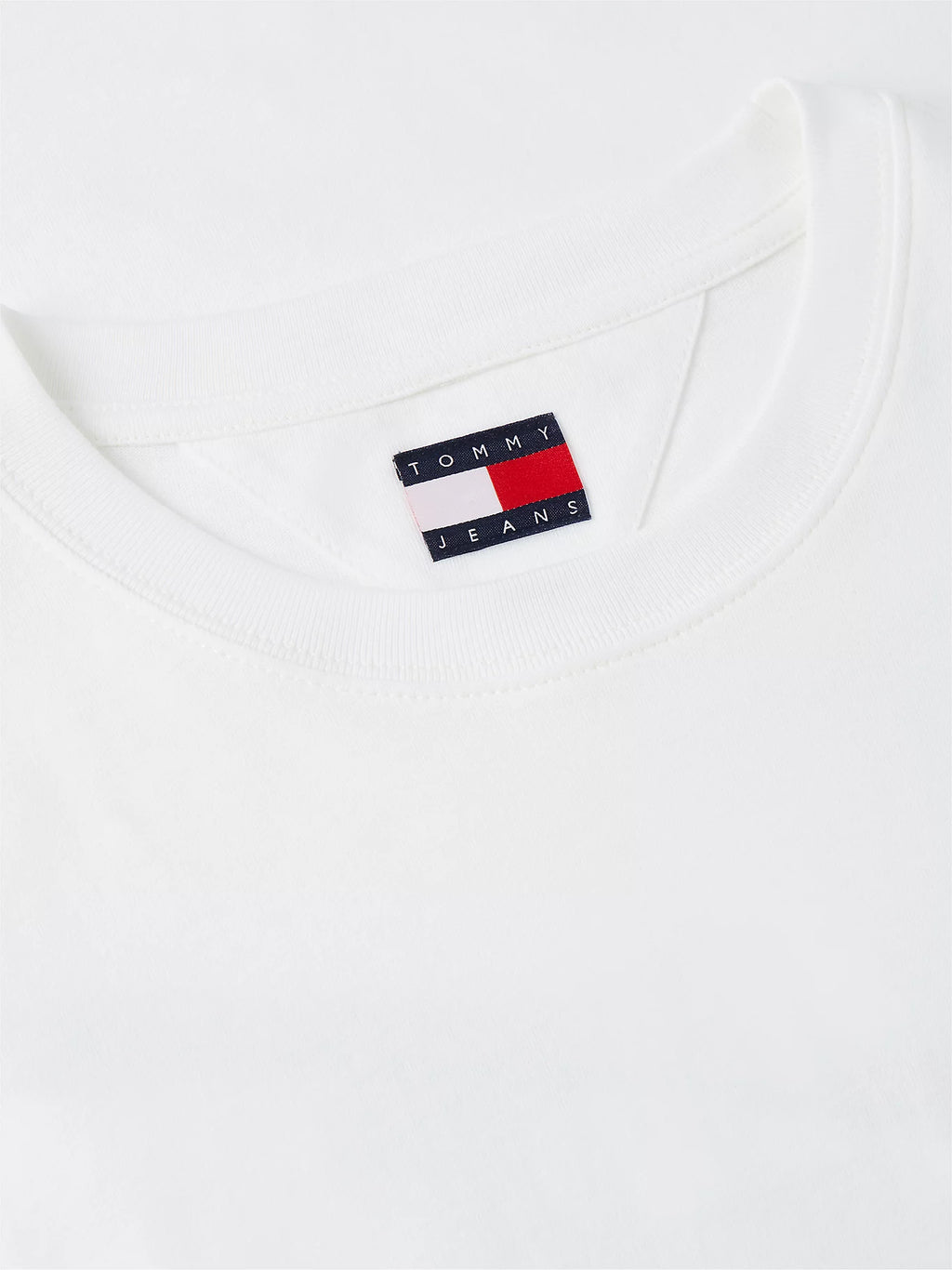TOMMY JEANS CAMISETA LOGO 90´S MULTICOLOR REGULAR FIT BLANCO ROTO