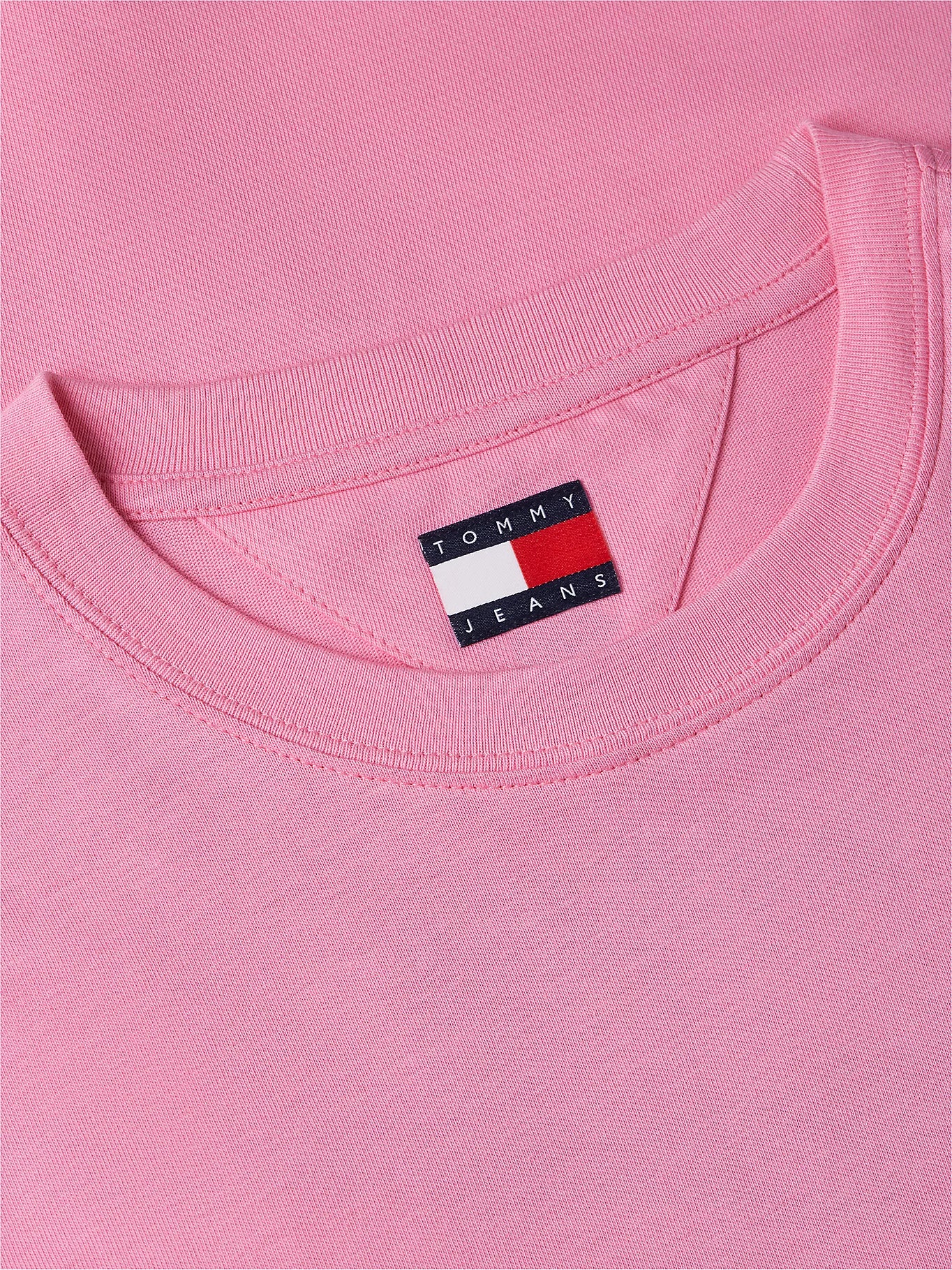 TOMMY JEANS CAMISETA LOGO 90´S MULTICOLOR REGULAR FIT ROSA