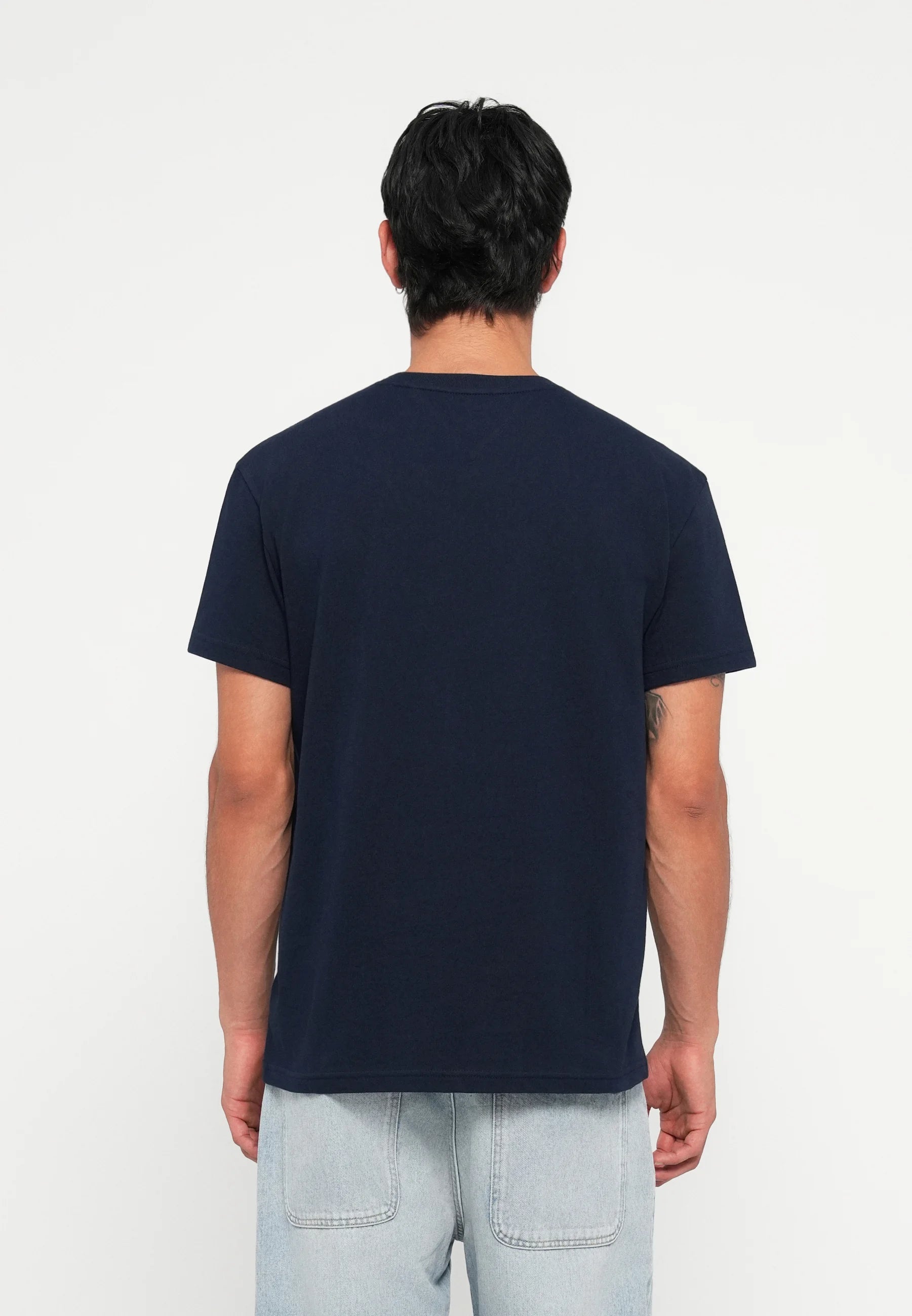 TOMMY JEANS CAMISETA LOGO BANDERA GRANDE REGULAR FIT AZUL MARINO