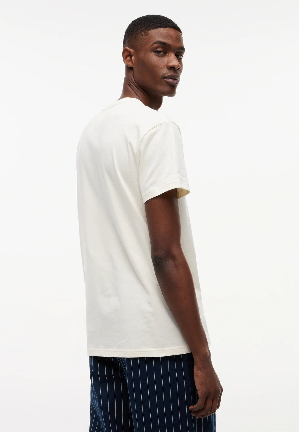 TOMMY JEANS CAMISETA LOGO BANDERA GRANDE REGULAR FIT BLANCO ROTO