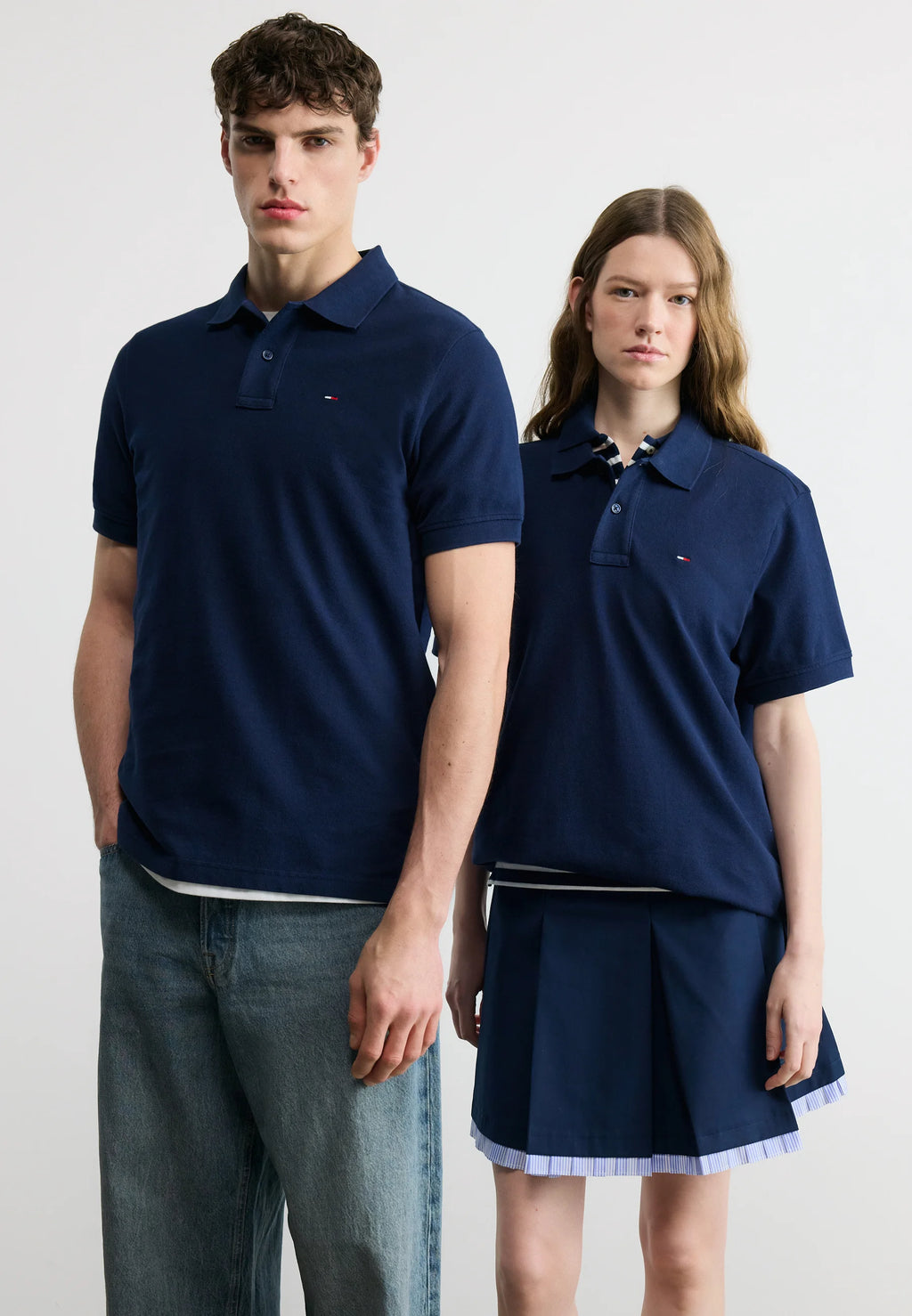 TOMMY JEANS POLO CLASSIC LOGO PEQUEÑO REGULAR FIT AZUL MARINO