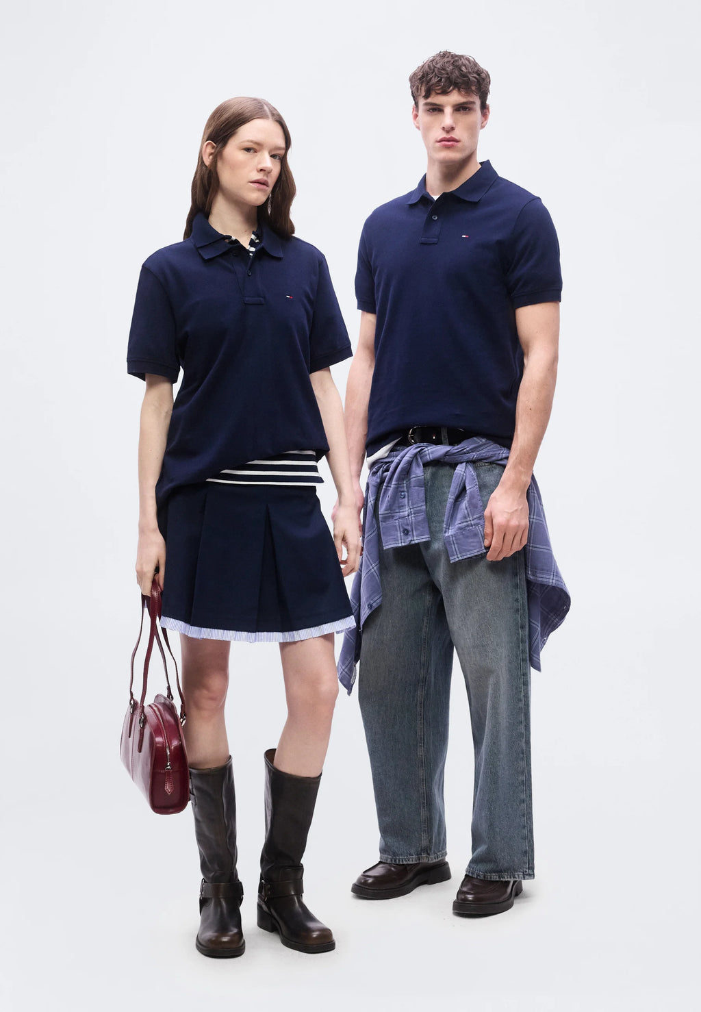 TOMMY JEANS POLO CLASSIC LOGO PEQUEÑO REGULAR FIT AZUL MARINO