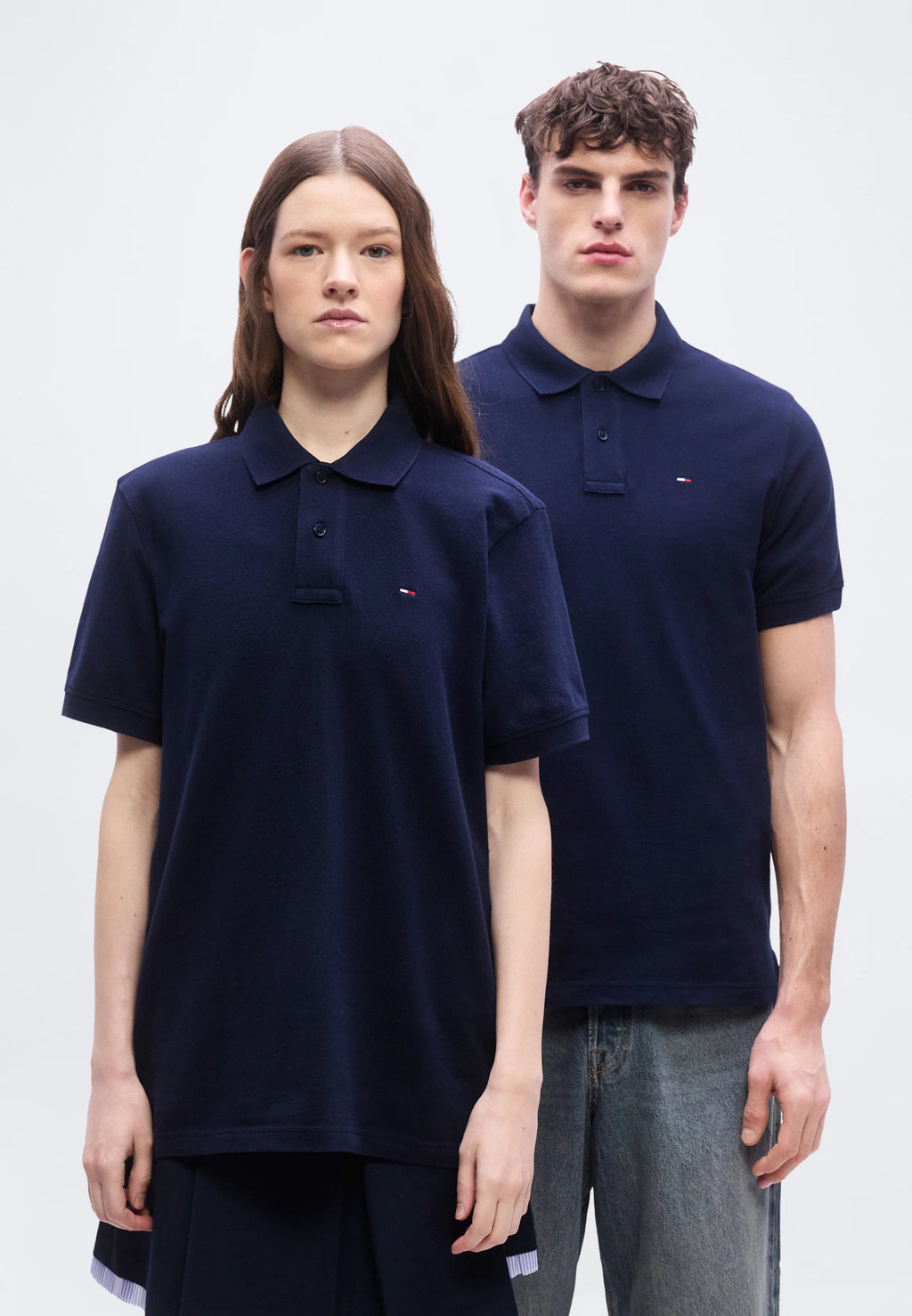 TOMMY JEANS POLO CLASSIC LOGO PEQUEÑO REGULAR FIT AZUL MARINO
