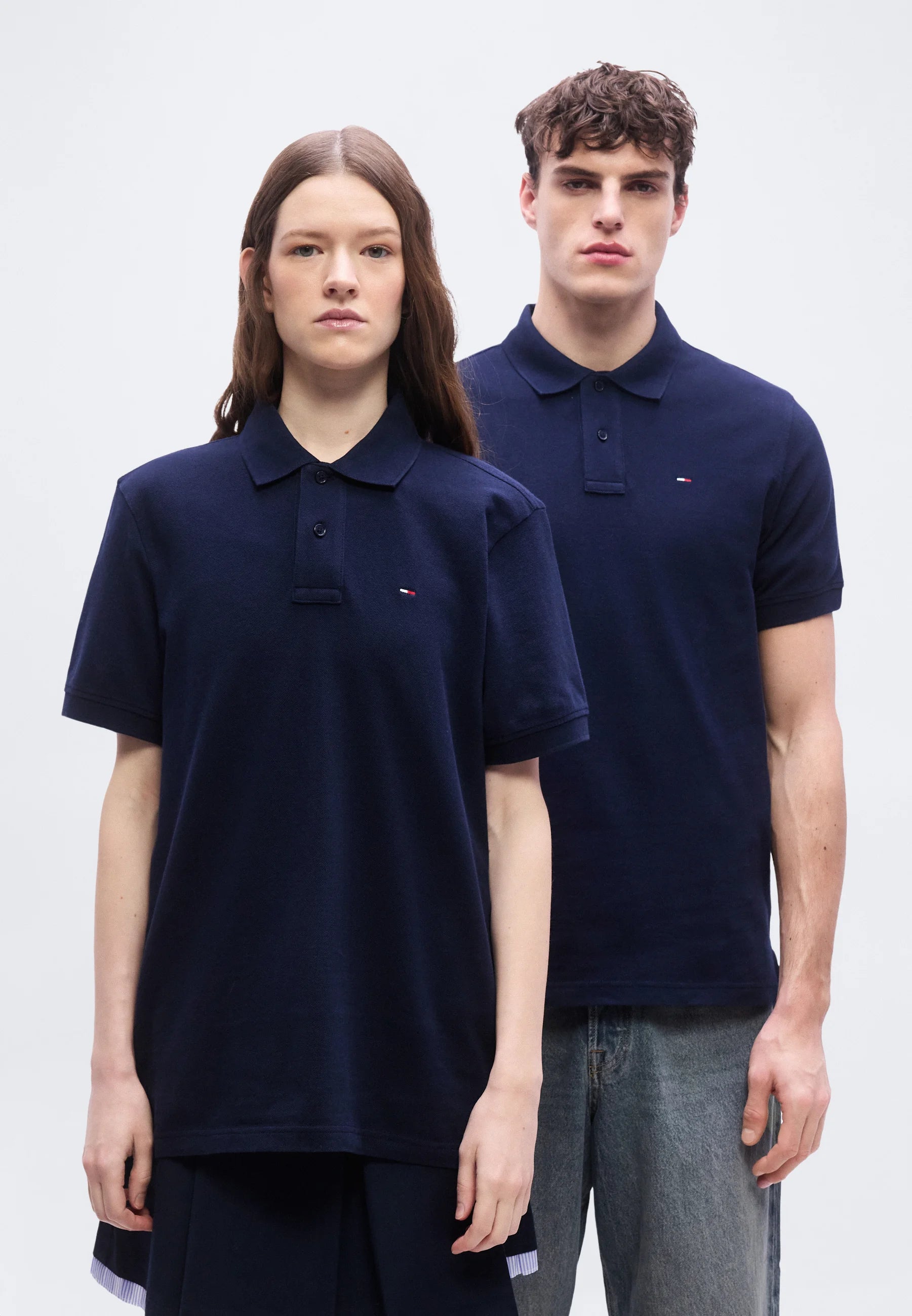 TOMMY JEANS POLO CLASSIC LOGO PEQUEÑO REGULAR FIT AZUL MARINO