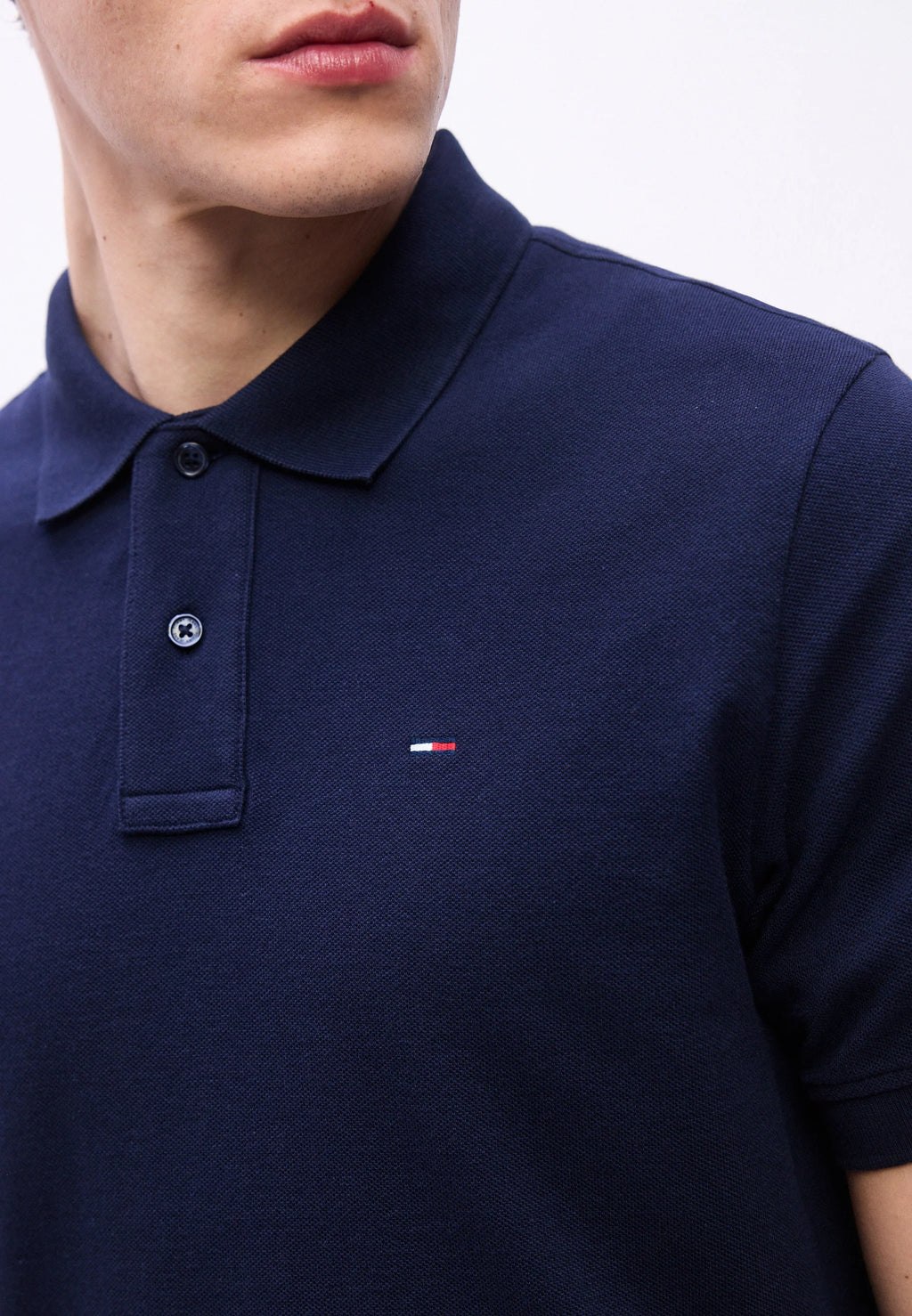 TOMMY JEANS POLO CLASSIC LOGO PEQUEÑO REGULAR FIT AZUL MARINO