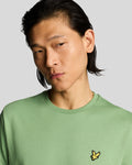 LYLE & SCOTT PLAIN CAMISETA CAMISETA REGULAR FIT VERDE AHUMADO