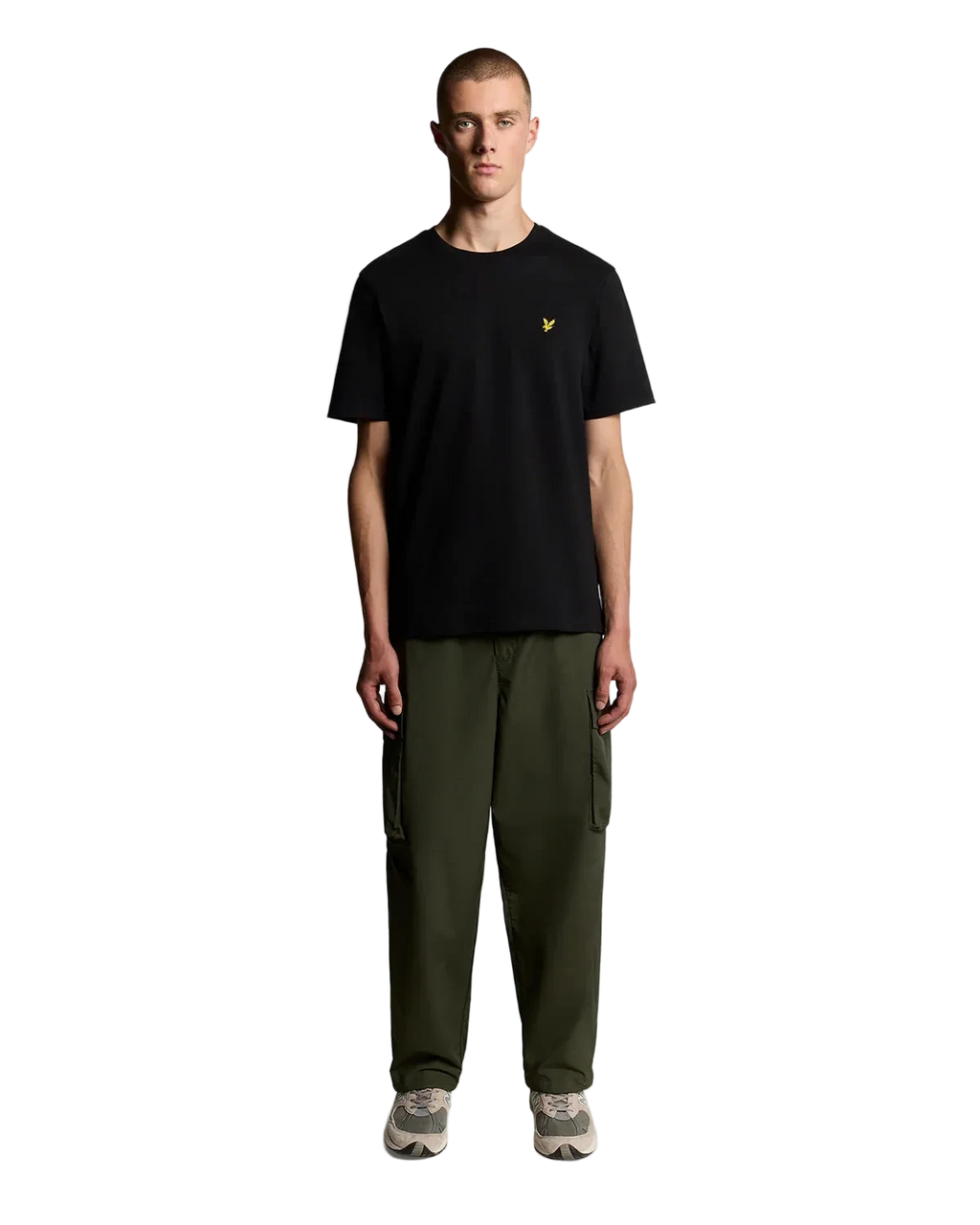 LYLE & SCOTT CAMISETA UNISEX CAMISETA REGULAR FIT NEGRA