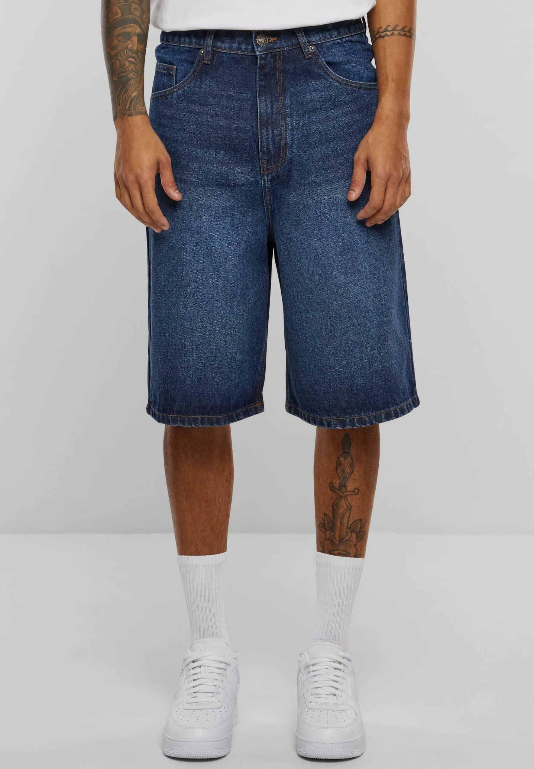 URBAN CLASSICS 90s BERMUDA NEW DARK BLUE WASHED
