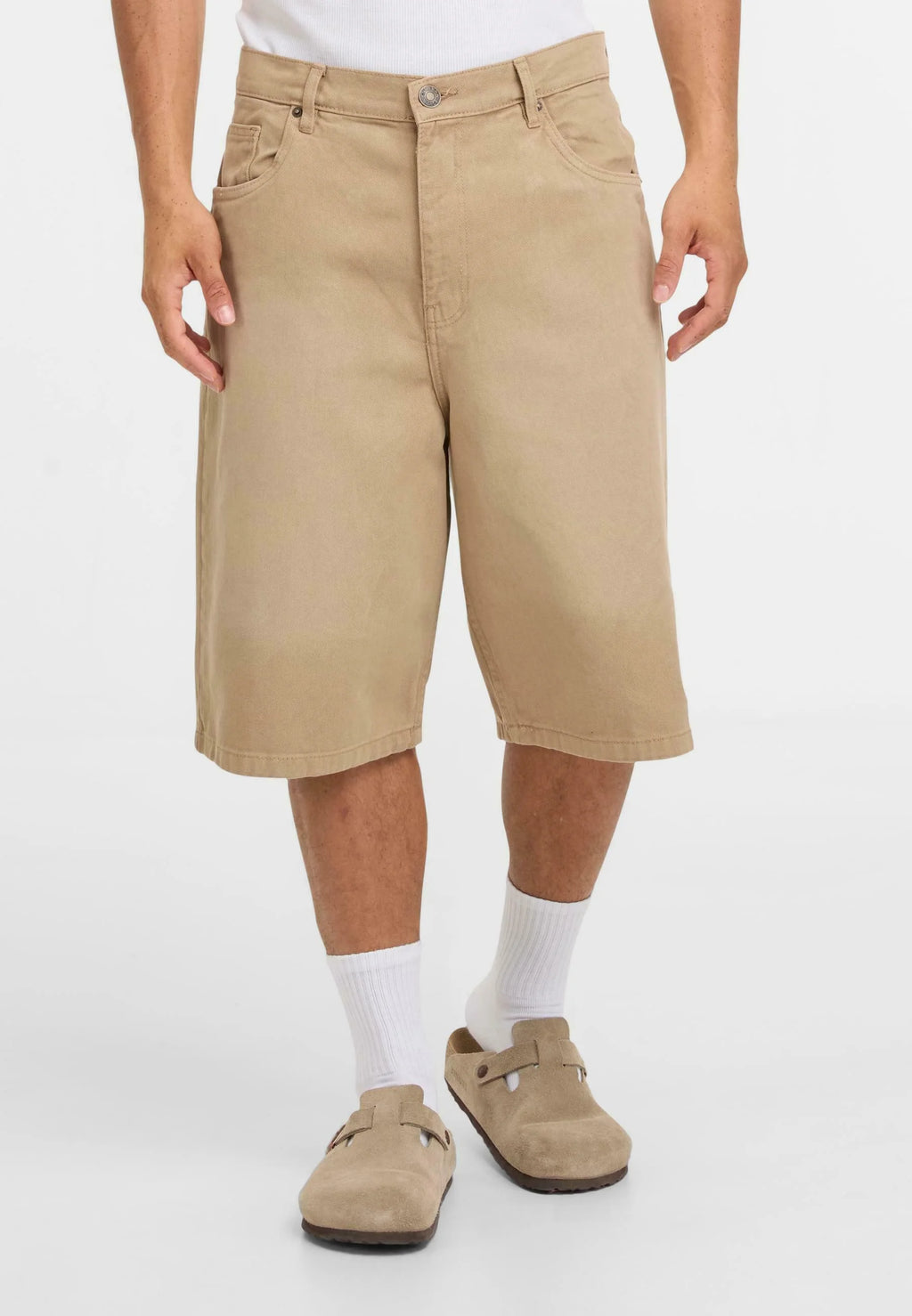 URBAN CLASSICS 90's BERMUDA LOOSE FIT BEIGE