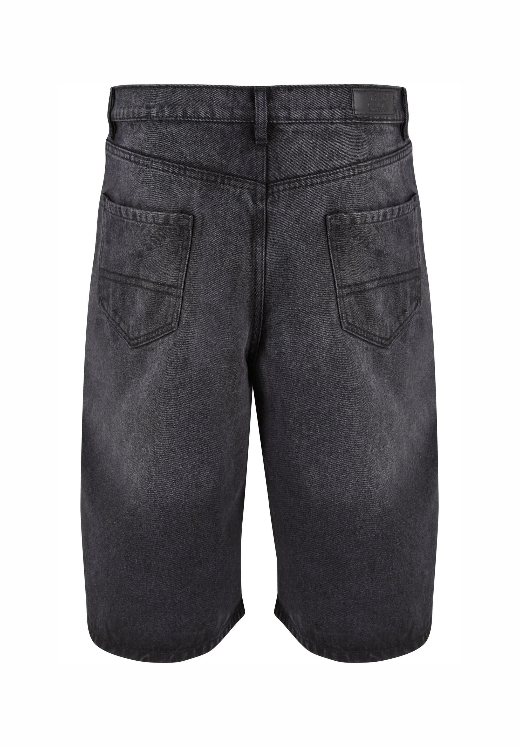 URBAN CLASSICS 90's BERMUDA LOOSE FIT NEGRO LAVADO
