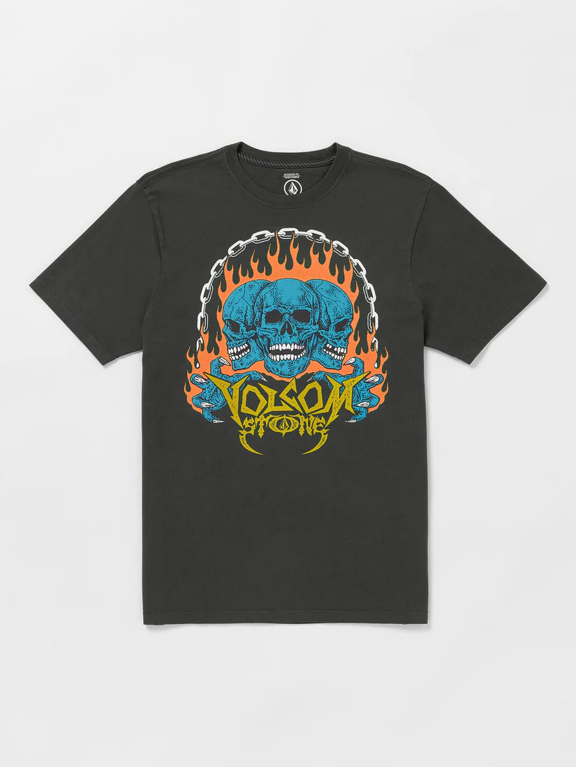 VOLCOM HOT HEADED CAMISETA NEGRA