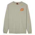 SANTA CRUZ OVAL CHECK FLAME SUDADERA SIN CAPUCHA GRIS PIEDRA