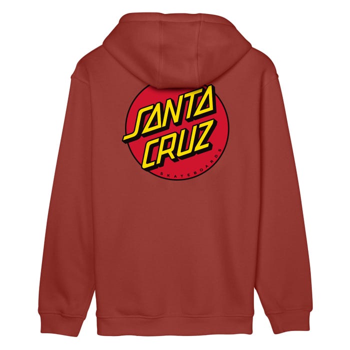 SANTA CRUZ CLASSIC DOT CHEST SUDADERA CON CAPUCHA ÓXIDO OSCURO