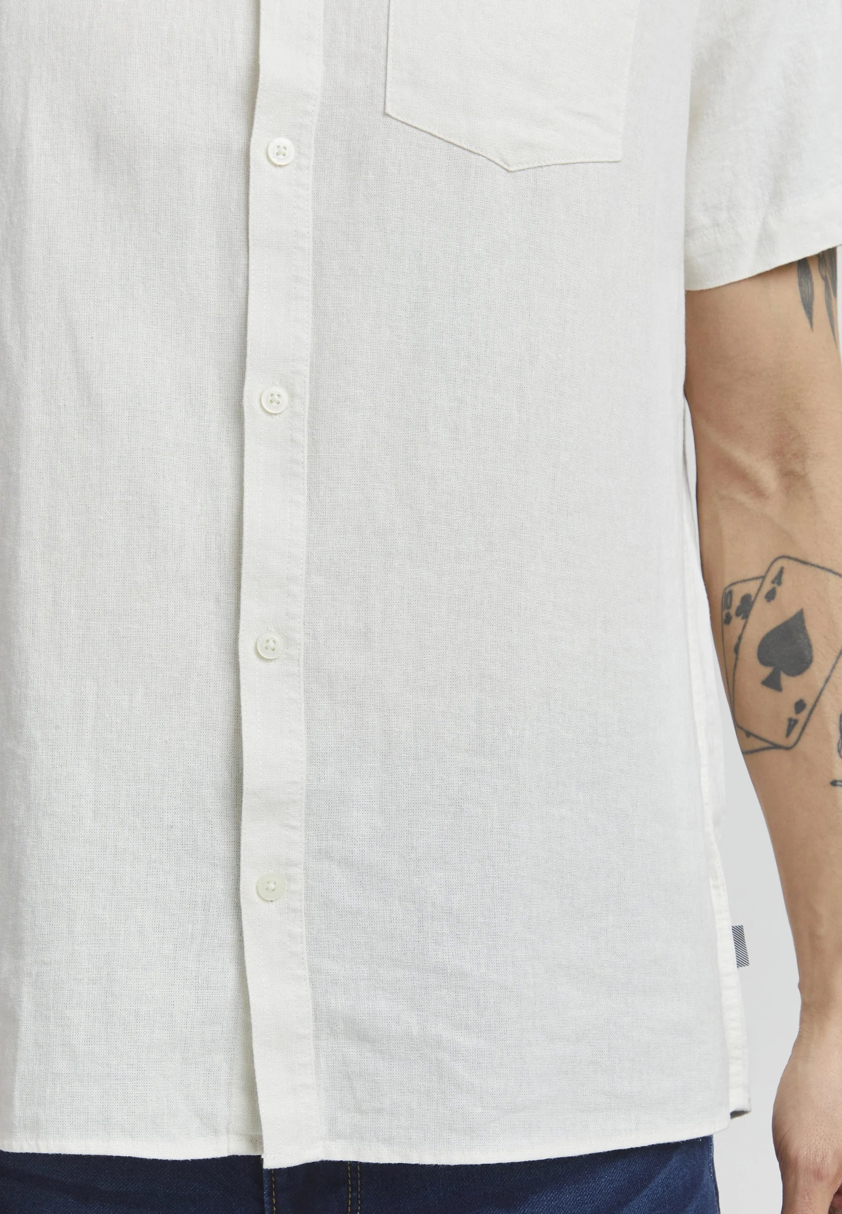 SOLID LINO SDALLAN SS SH OFF WHITE