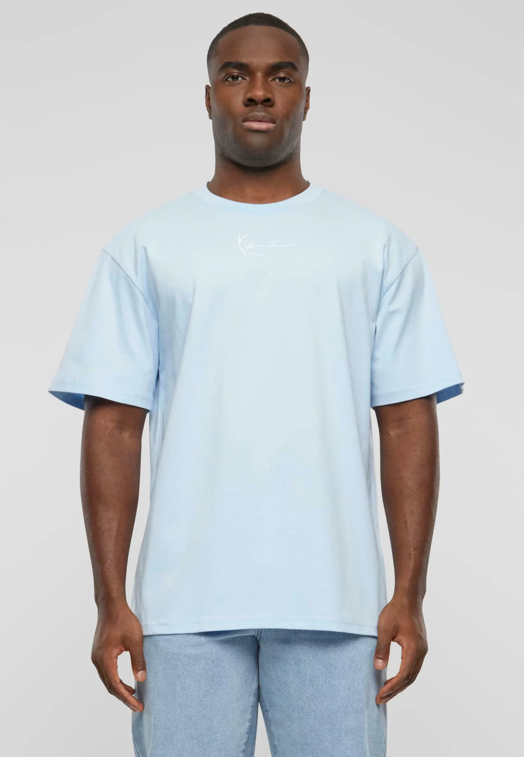 KARL KANI SMALL SIGNATURE ESSENTIAL CAMISETA AZUL CLARO