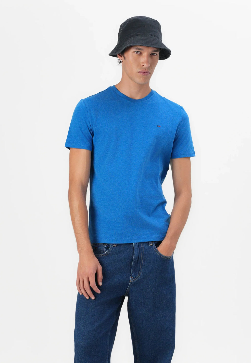TOMMY JEANS CAMISETA SLIM FIT AZUL