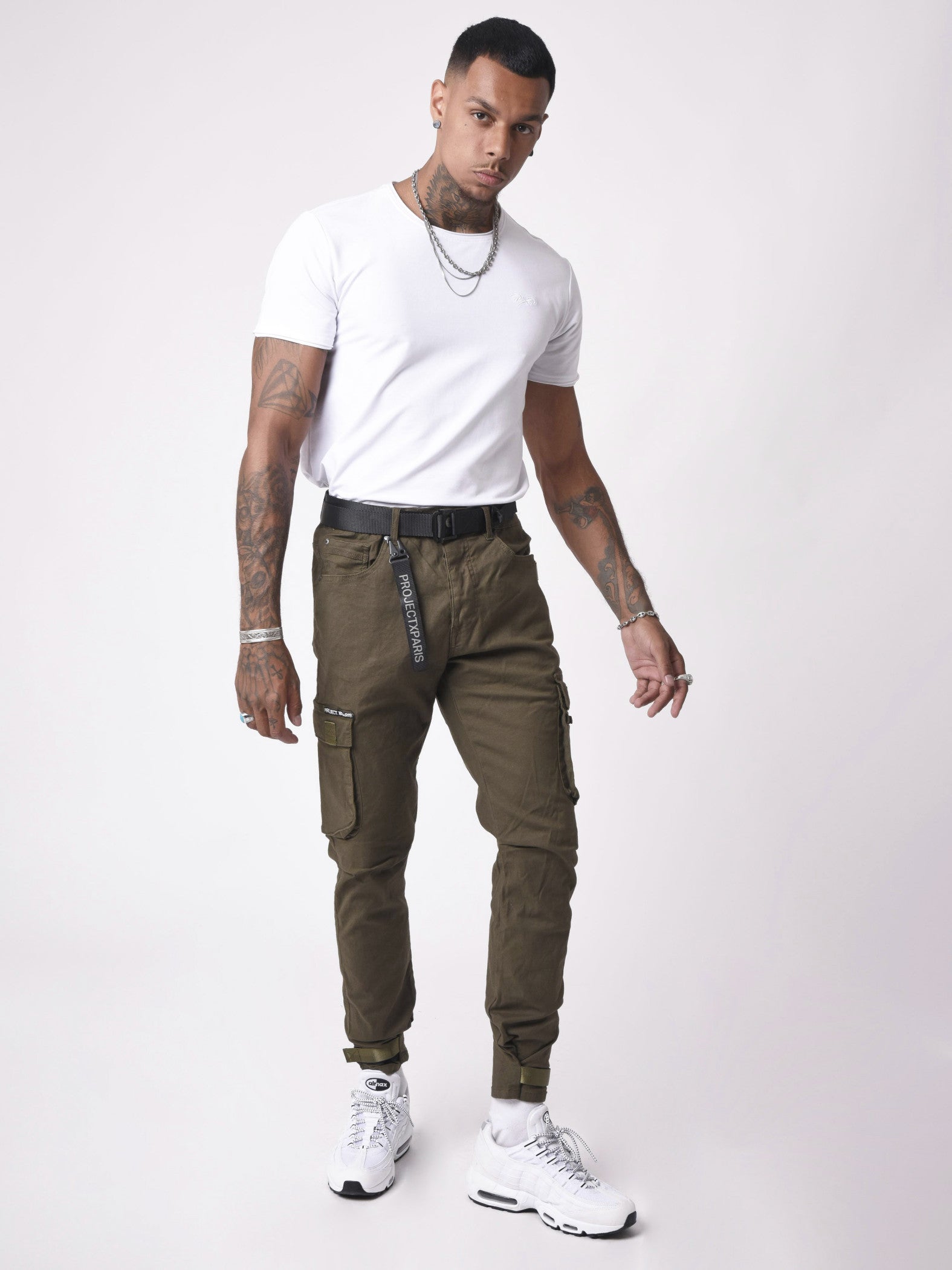 PROJECT X PARIS PANTALÓN CARGO CON AJUSTE INFERIOR KHAKI