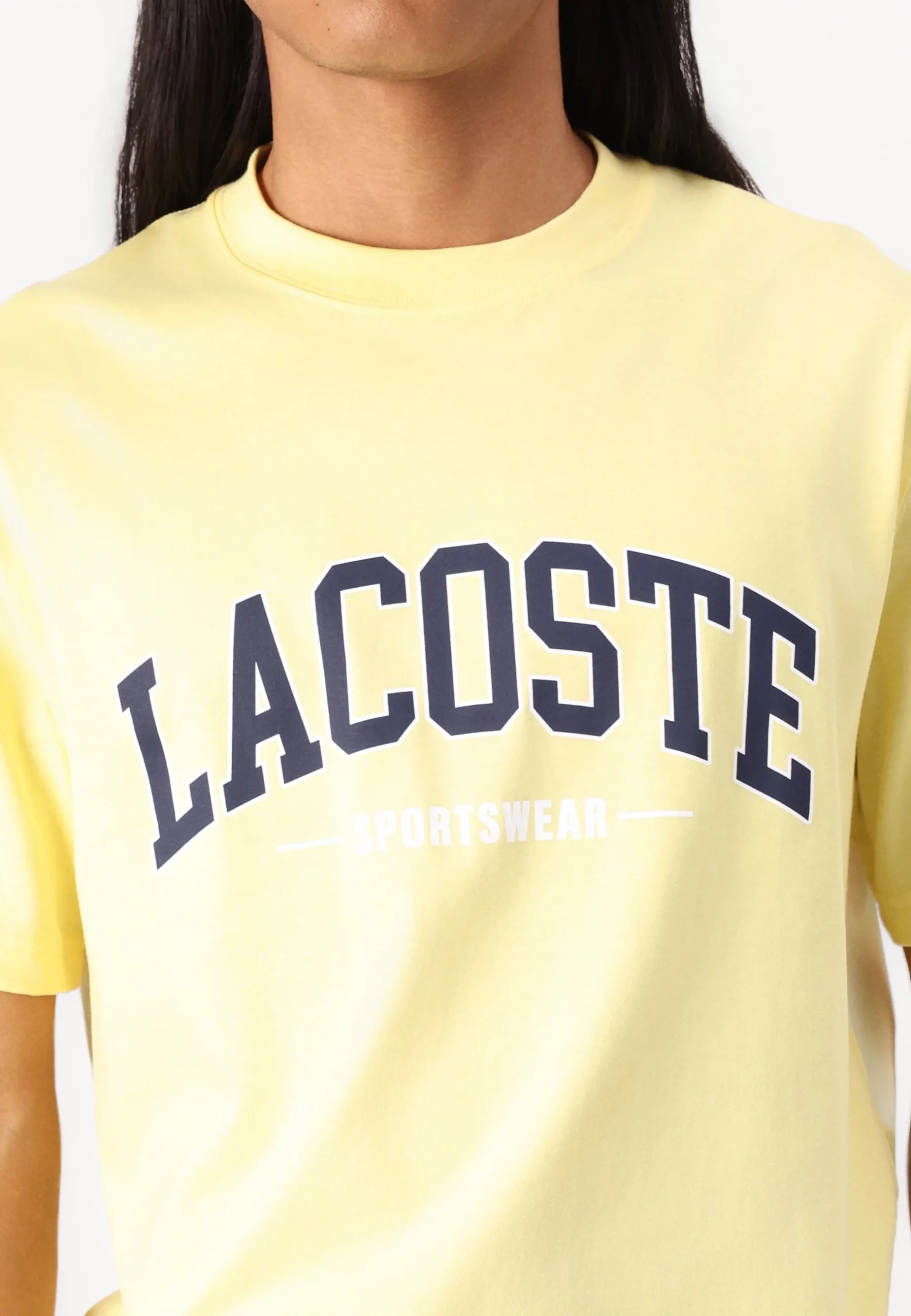 LACOSTE LOGO MANGA CORTA CAMISETA REGULAR FIT AMARILLA