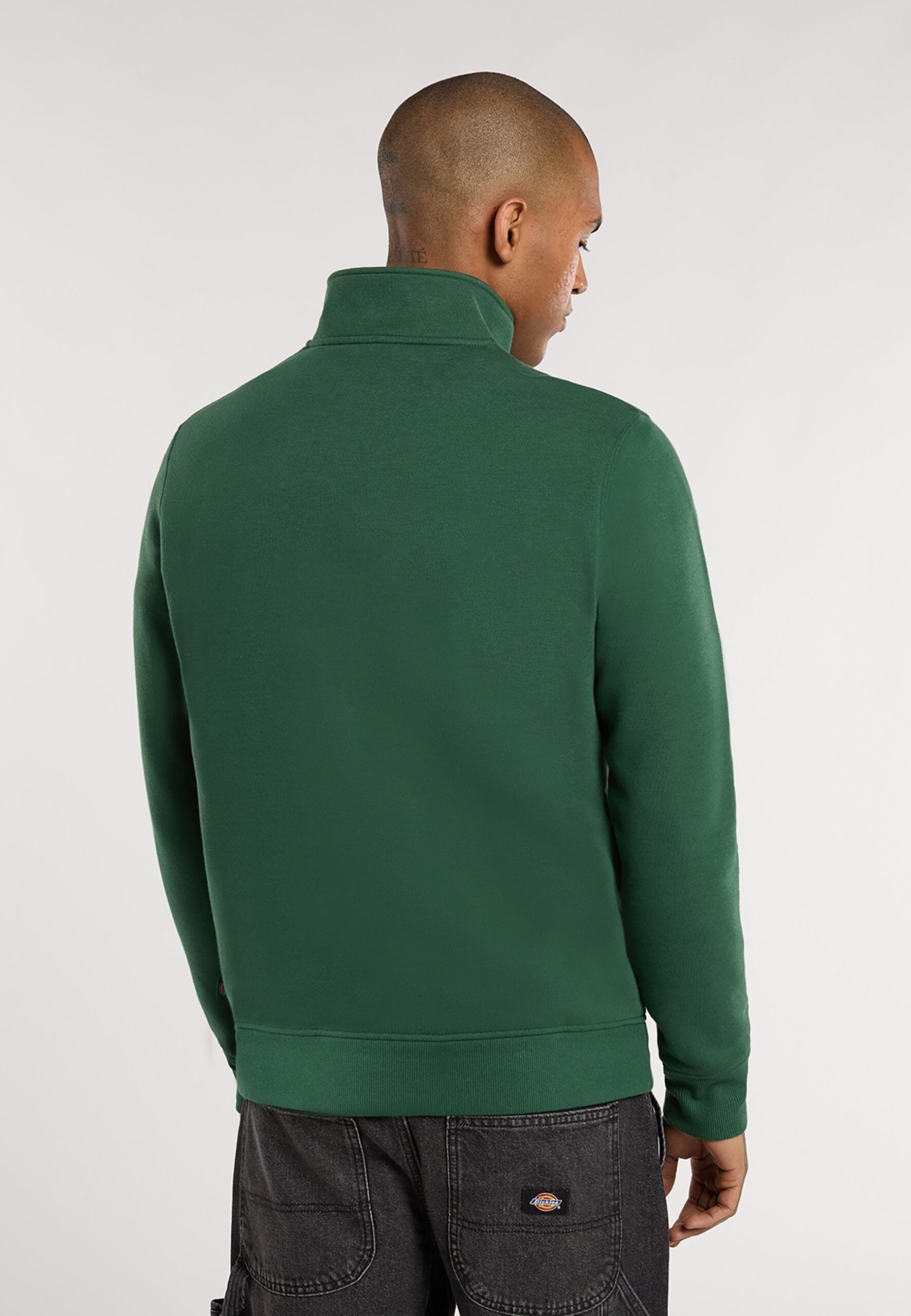 DICKIES OAKPORT SUDADERA MEDIA CREMALLERA VERDE
