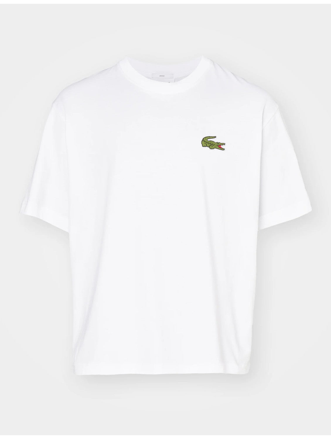 LACOSTE LOGO GRANDE CAMISETA OVERSIZE FIT BLANCA
