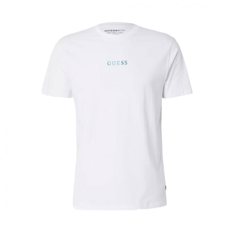 GUESS BSC PAINTED QUATT CAMISETA REGULAR FIT BLANCA