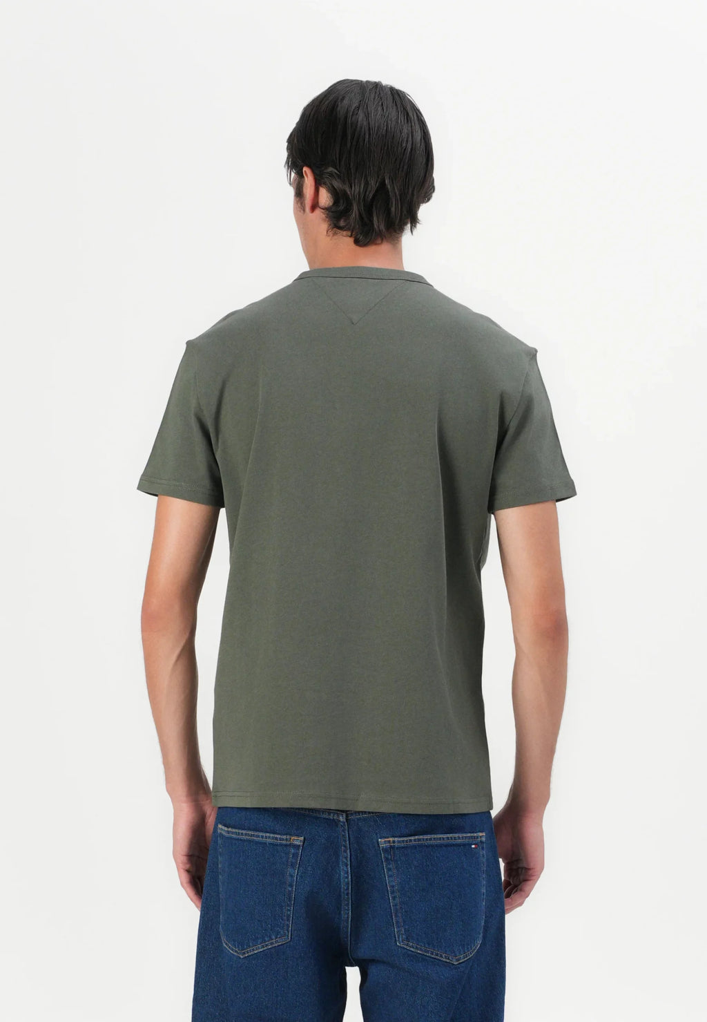TOMMY JEANS CAMISETA REGULAR FIT VERDE OLIVA