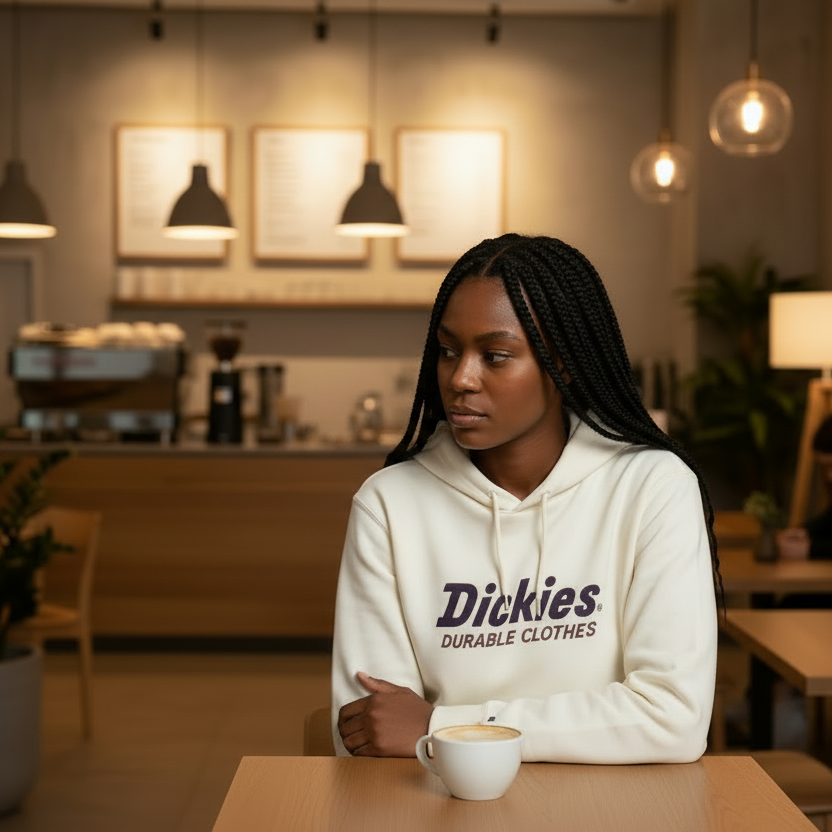 DICKIES WILLISTON SUDADERA CON CAPUCHA BLANCO ROTO