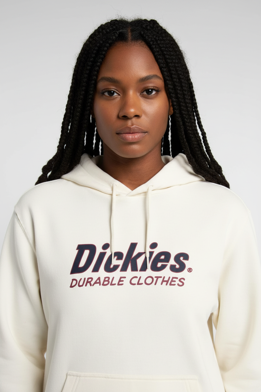 DICKIES WILLISTON SUDADERA CON CAPUCHA BLANCO ROTO