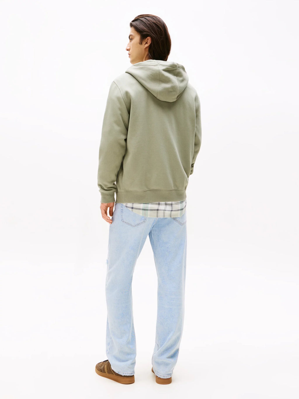 TOMMY JEANS SUDADERA CON CREMALLERA CON CAPUCHA REGULAR FIT VERDE