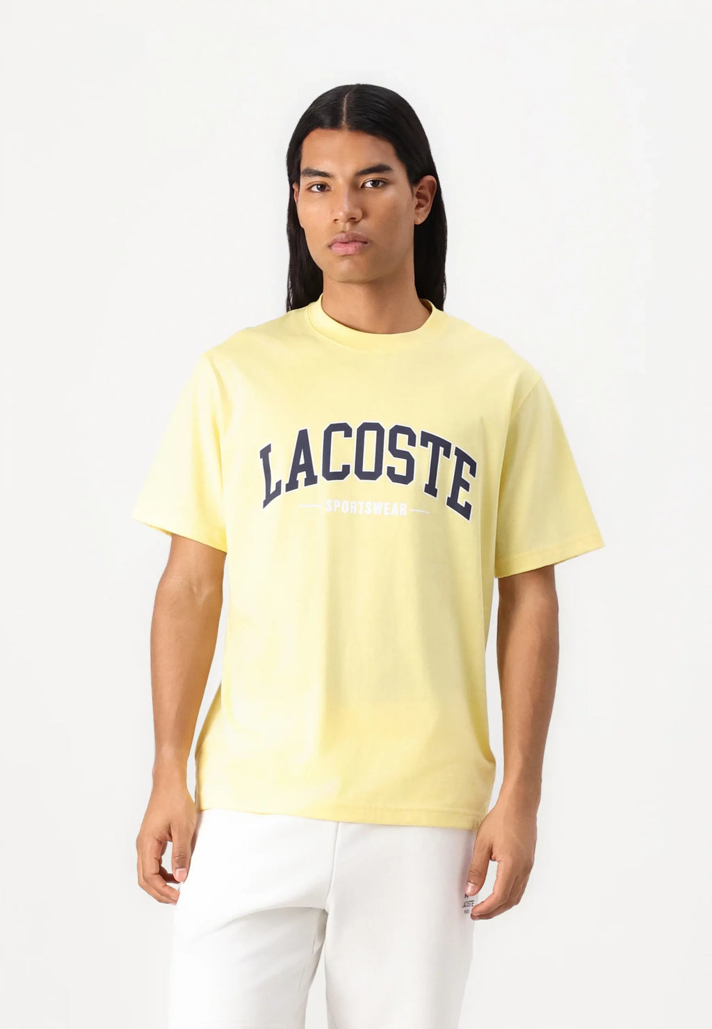 LACOSTE LOGO MANGA CORTA CAMISETA REGULAR FIT AMARILLA